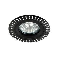 Donolux N1530-B/S Donolux светильник встраиваемый, неповор круглый, MR16,D78 H23, max 50w GU5,3, алюминий,черны