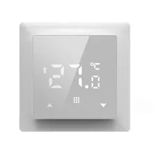 Donolux DTEF16W Термостат с датчиком пола, программируемый, 16 A, 55*55 мм., белое стекло