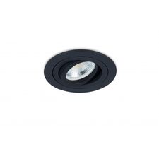 Donolux DL1521R1B Светильник встраиваемый, поворотный круглый, GU10, D92хH54мм, IP20, черный, без лампы