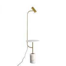 Donolux DL20652T1Copper Brass Торшер с мраморным столиком, 1хGU10 9Вт