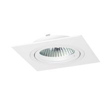 Donolux SA1520-White Donolux светильник встраиваемый, повор. квадрат, MR16,D92х92 H60, max 50w GU5,3, белый, алюминий