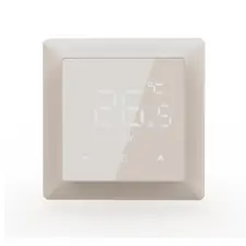 Donolux DTEF16CS-WiFi Термостат с датчиком пола с Wi-Fi, программируемый через приложение , 16 A, 55*55 мм, дымчатлое стекло