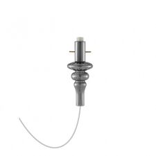 Donolux Glass DL20751 Smoky Brass Декоративный стеклянный элемент дымчатый CASCATA, D105xH250 мм, с патроном 1хЕ14 40Вт макс. (латунный напатронник, металл), прозрачный провод 2000 мм