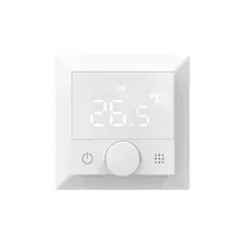 Donolux DTEF16WA-WiFi Термостат с датчиком пола, программируемый с Wi-Fi , 16 A, 55*55 мм.белый, ручка настройки