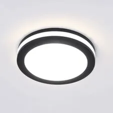 Elektrostandard a049707 DSKR80 5W 4200K / Светильник встраиваемый 5W 4200K BK черный
