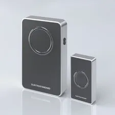 Elektrostandard a055696 DBQ27M WL 38M IP20 / звонок электрический бытовой (дверной) / Чёрный/Серебро