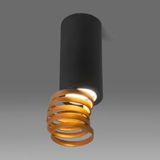 Elektrostandard a047747 DLN102 GU10 / Светильник накладной черный/золото