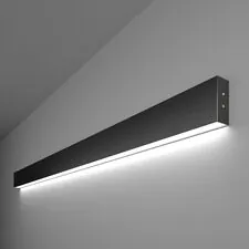 Elektrostandard a042935 101-100-30-128 / Линейный светодиодный накладной односторонний светильник 128см 25W 6500K черная шагрень