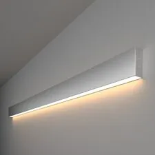 Elektrostandard a041483 101-100-30-128 / Линейный светодиодный накладной односторонний светильник 128см 25W 3000K матовое серебро
