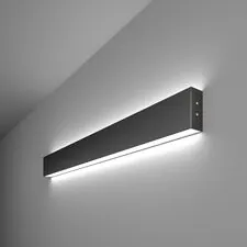 Elektrostandard a042928 101-100-40-78 / Линейный светодиодный накладной двусторонний светильник 78см 30W 6500K черная шагрень