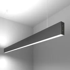 Elektrostandard a042947 101-200-40-128 / Линейный светодиодный подвесной двусторонний светильник 128см 50W 6500K черная шагрень