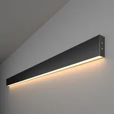 Elektrostandard a042933 101-100-30-128 / Линейный светодиодный накладной односторонний светильник 128см 25W 3000K черная шагрень
