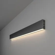 Elektrostandard a042940 101-100-30-78 / Линейный светодиодный накладной односторонний светильник 78см 15W 4200K черная шагрень