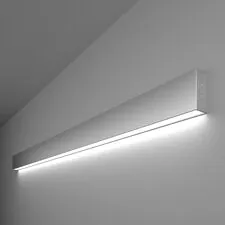 Elektrostandard a041485 101-100-30-128 / Линейный светодиодный накладной односторонний светильник 128см 25W 6500K матовое серебро