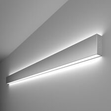 Elektrostandard a041473 101-100-40-128 / Линейный светодиодный накладной двусторонний светильник 128см 50W 6500K матовое серебро