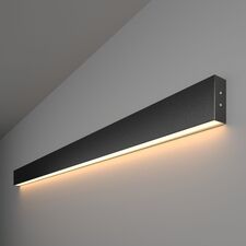Elektrostandard a042933 101-100-30-128 / Линейный светодиодный накладной односторонний светильник 128см 25W 3000K черная шагрень