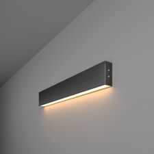 Elektrostandard a042936 101-100-30-53 / Линейный светодиодный накладной односторонний светильник 53см 10W 3000K черная шагрень