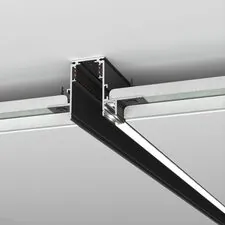 Elektrostandard a063990 Slim Magnetic Шинопровод встраиваемый с местом под светодиодную ленту (чёрный) (2м) 85132/00