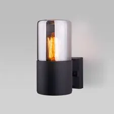 Elektrostandard a055630 35125/U / Светильник садово-парковый Roil чёрный/дымчатый плафон