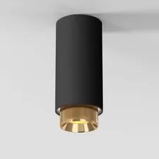 Elektrostandard a064788 25012/01 /Светильник накладной GU10 чёрный/золото