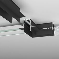 Elektrostandard a067500 Slim Magnetic Коннектор угловой для встраиваемого шинопровода под ГКЛ 12,5мм (черный) 85212/00