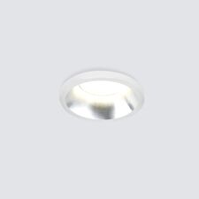 Elektrostandard a056020 15269/LED / Светильник встраиваемый 3W SN/WH сатин/никель / белый