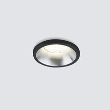 Elektrostandard a056019 15269/LED / Светильник встраиваемый 3W SN/BK сатин/никель / черный