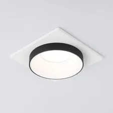 Elektrostandard a053345 116 MR16/светильник встраиваемый/ белый черный