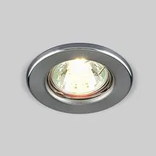 Elektrostandard a030079 9210 MR16 SCH / Светильник встраиваемый хром сатинированный