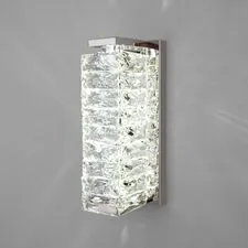 Eurosvet a065321 40259 LED/ настенный светильник/ хром/ прозрачный хрусталь Strotskis