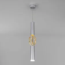 Eurosvet a049110 50191/1 LED / подвесной светильник / матовое серебро/матовое золото