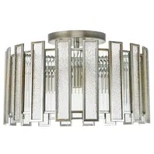 Lightstar 712054 Люстра AGAVE 5х40W E27 СЕРЕБРО С ПАТИНОЙ/ПРОЗРАЧНЫЙ