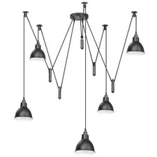 Lightstar 761057 Люстра ACROBATA 5х40W E14 ЧЕРНЫЙ