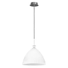 Lightstar 810030 Подвес AGOLA 1х40W E14 ХРОМ/БЕЛЫЙ