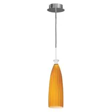 Lightstar 810013 Подвес AGOLA 1х40W E14 ХРОМ/ЯНТАРЬ