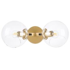 Lightstar 785623 Бра BETA 2x40W E27 ЗОЛОТО/ЧЕРНЫЙ