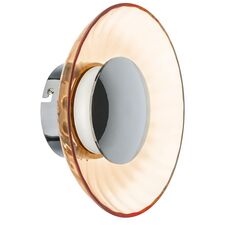 Lightstar 809013 Бра CELESTA LED 6W 300LM ХРОМ/КОНЬЯЧНЫЙ 3000K