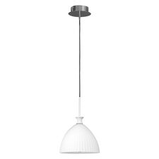 Lightstar 810020 Подвес AGOLA 1х40W E14 ХРОМ/БЕЛЫЙ