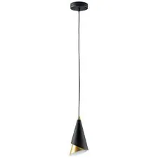 Lightstar 757010 Люстра CONE 1х40W E14 ЧЕРНЫЙ/ЗОЛОТО