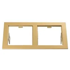 Lightstar 214523 Рамка DOMINO Double QUADRO MR16 ЗОЛОТО