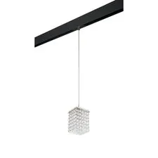 Lightstar PRO795414 Светильник д/1-фазн трека CRISTALLO 1х40W G9 ХРОМ/ЧЕРНЫЙ (795414+595007)