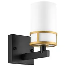 Lightstar 731617 Бра CERO 1х40W E14 ЧЕРНЫЙ/ЗОЛОТО/БЕЛЫЙ