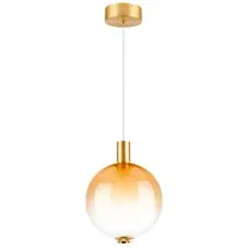Lightstar 805403 Люстра COLORE LED 1х6W 320LM ЗОЛОТО/ЯНТАРНЫЙ 3000K