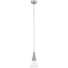 Lightstar 757019 Люстра CONE 1х40W GU10 ХРОМ/ПРОЗРАЧНО-МАТОВЫЙ