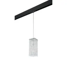 Lightstar PRO795424 Светильник д/1-фазн трека CRISTALLO 1х40W G9 ХРОМ/ЧЕРНЫЙ (795424+595007)