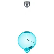 Lightstar 805305 Люстра COLORE 1х8W (led) E27 АЛЮМИНИЙ/ГОЛУБОЙ