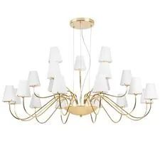 Lightstar 758212 Люстра подв. DIAFANO 21х40W G9 ЗОЛОТО/БЕЛЫЙ