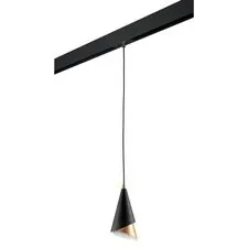 Lightstar PRO757010 Светильник д/1-фазн трека CONE 1х40W E14 ЧЕРНЫЙ/ЗОЛОТО (757010+595007)