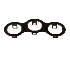 Lightstar 214697 Рамка DOMINO Triple ROUND МR16 ЧЕРНЫЙ