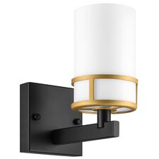 Lightstar 731617 Бра CERO 1х40W E14 ЧЕРНЫЙ/ЗОЛОТО/БЕЛЫЙ